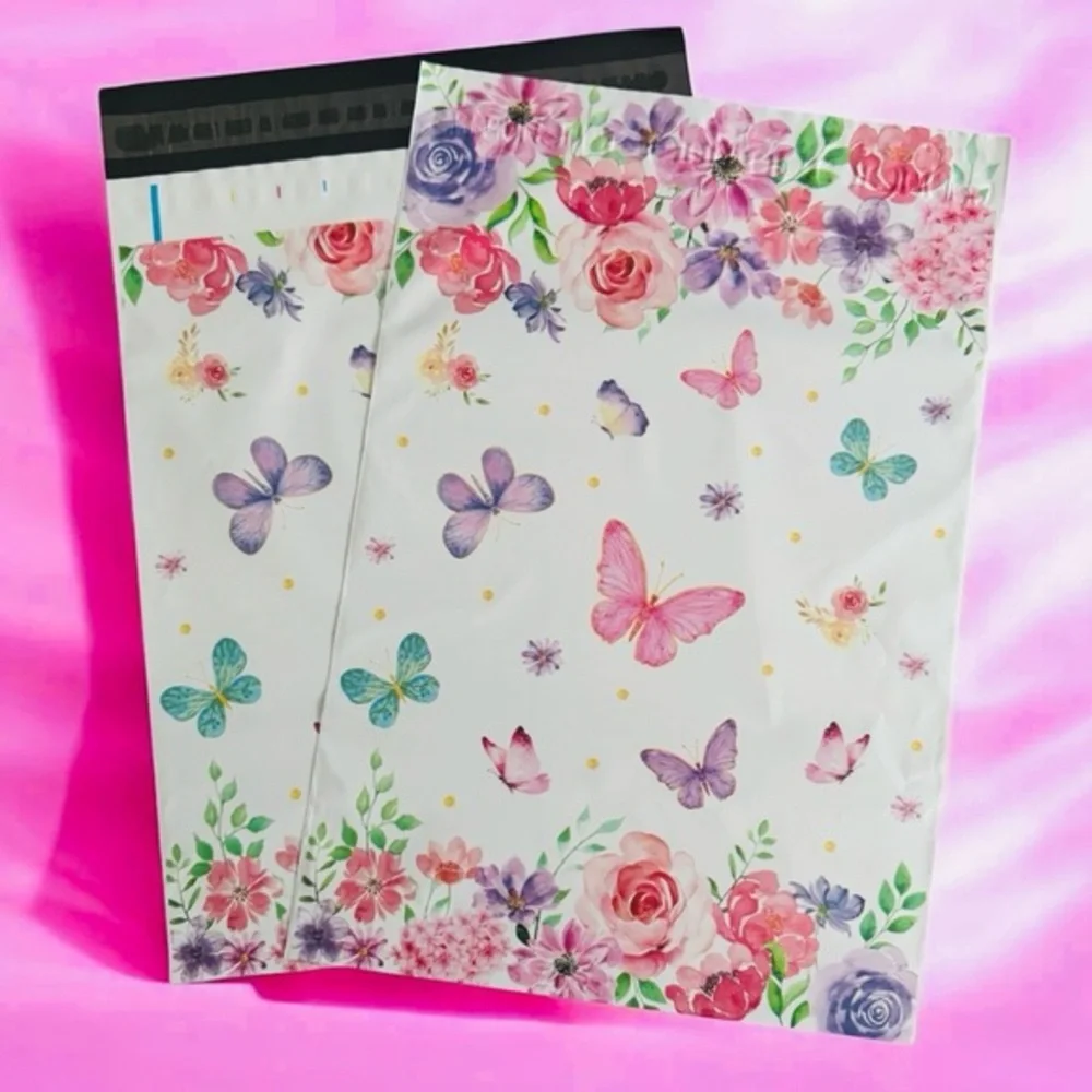 (10) 10x13 Spring Butterfly Poly Mailers